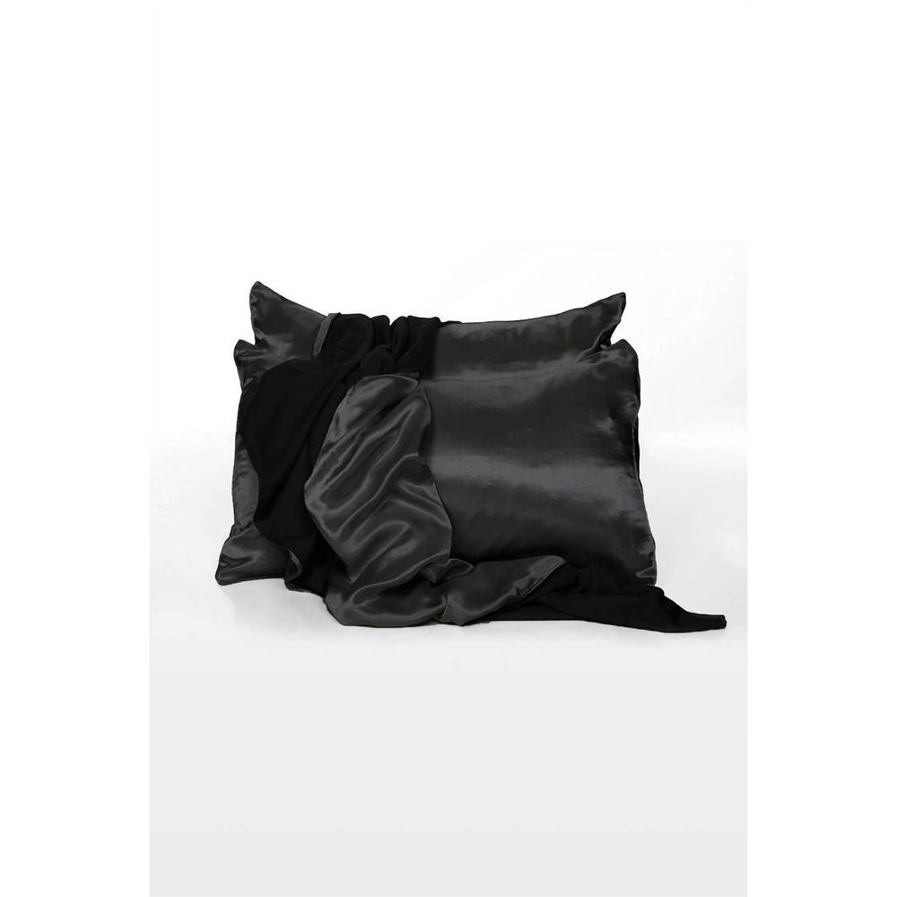 NEW PJ HARLOW satin pillow cases in black